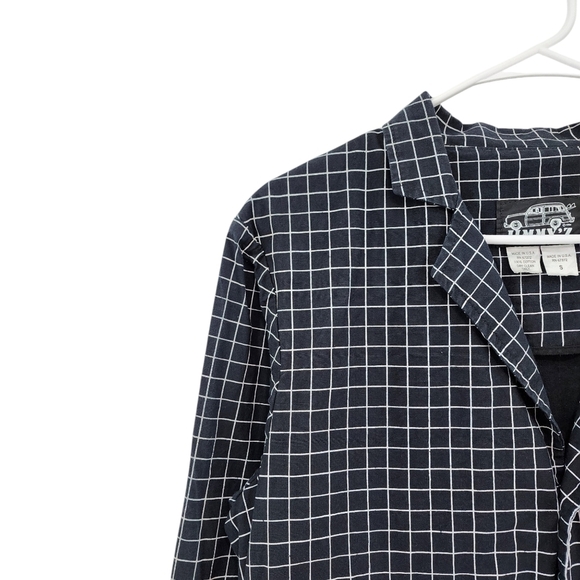 Jimmy'z Vintage Men's 100% Cotton Grid Pattern Button Front Blazer - S - Picture 2 of 10